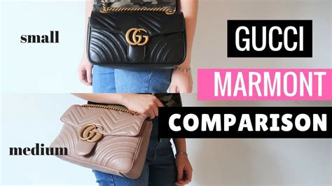 gucci marmont medium vs large|authentic Gucci Marmont small bag.